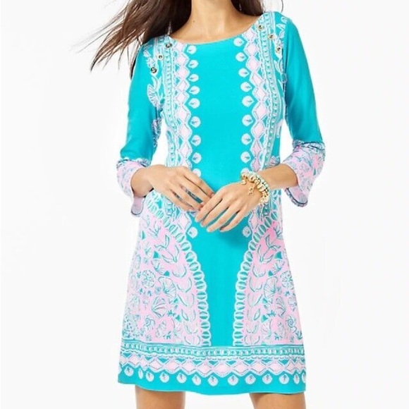 Lilly Pulitzer Tana Dress - UPF 50 - Water You Waiting For - Picture 1 of 7